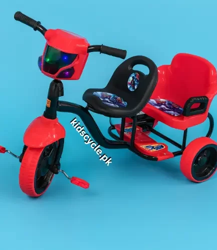 Kid's Double Seat Tricycle with Lights & Music